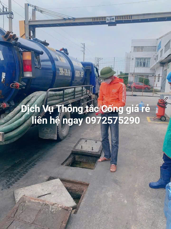 Thông tắc cống hút bể phốt tại khu đô thi ocean park